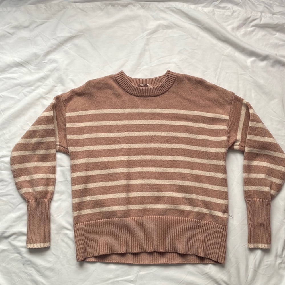 Philosophy Pink Striped Sweater